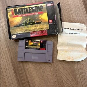 Super Battleship Nintendo NES Box and Manual Tested Works